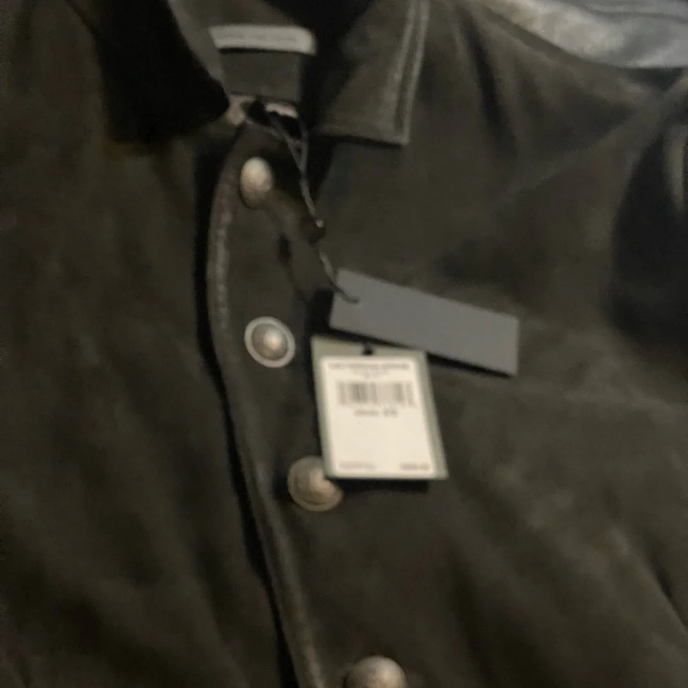 John Varvatos Black Suede Jacket - Picture 2 of 3